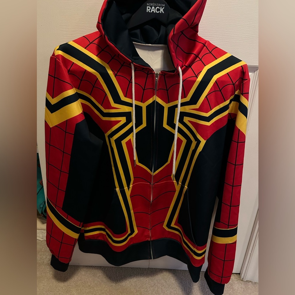 Mens - Miles Morales Spider-Man the Homecoming hoodie - men’s Medium